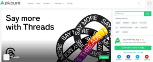 APKPure APK download website