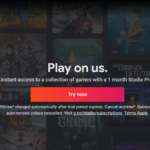Google Stadia cloud gaming service website interface