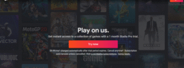 Google Stadia cloud gaming service website interface