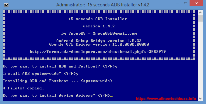 15 seconds ADB Installer