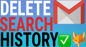 how to delete gmail search history