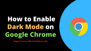 how to enable dark mode on google chrome