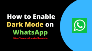 how to enable dark mode on whatsapp