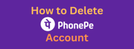 how to delete phonepe account