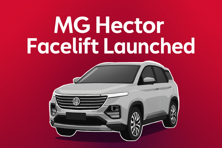 mg hector facelift launched