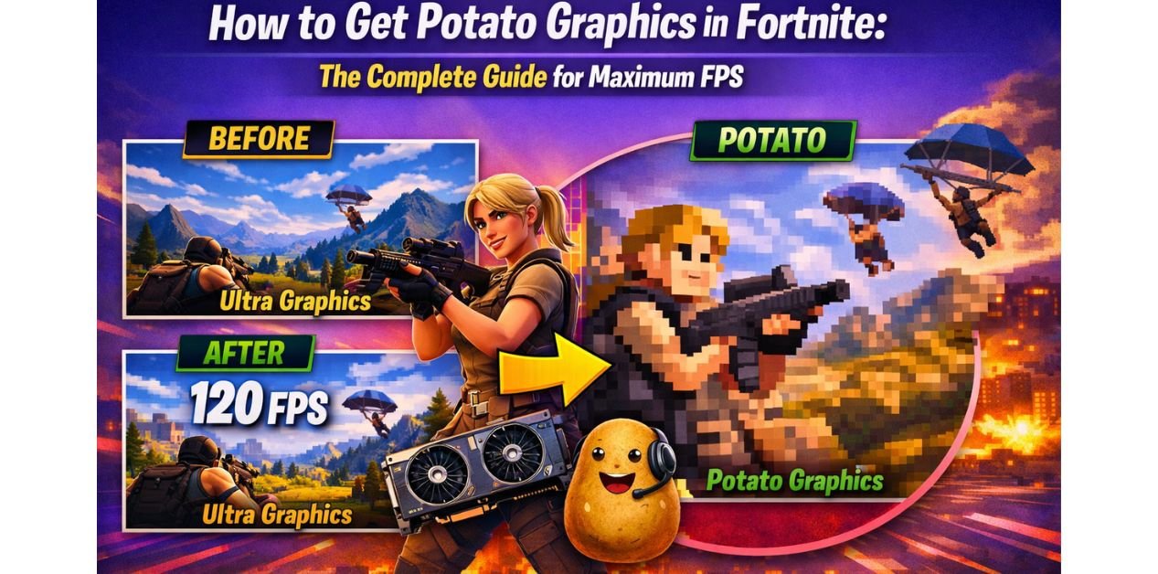 how to get potato graphics in fortnite