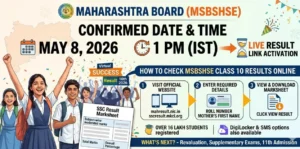 Maharashtra SSC Result 2026 Date and Time Confirmed: How to Check MSBSHSE Class 10 Results Online